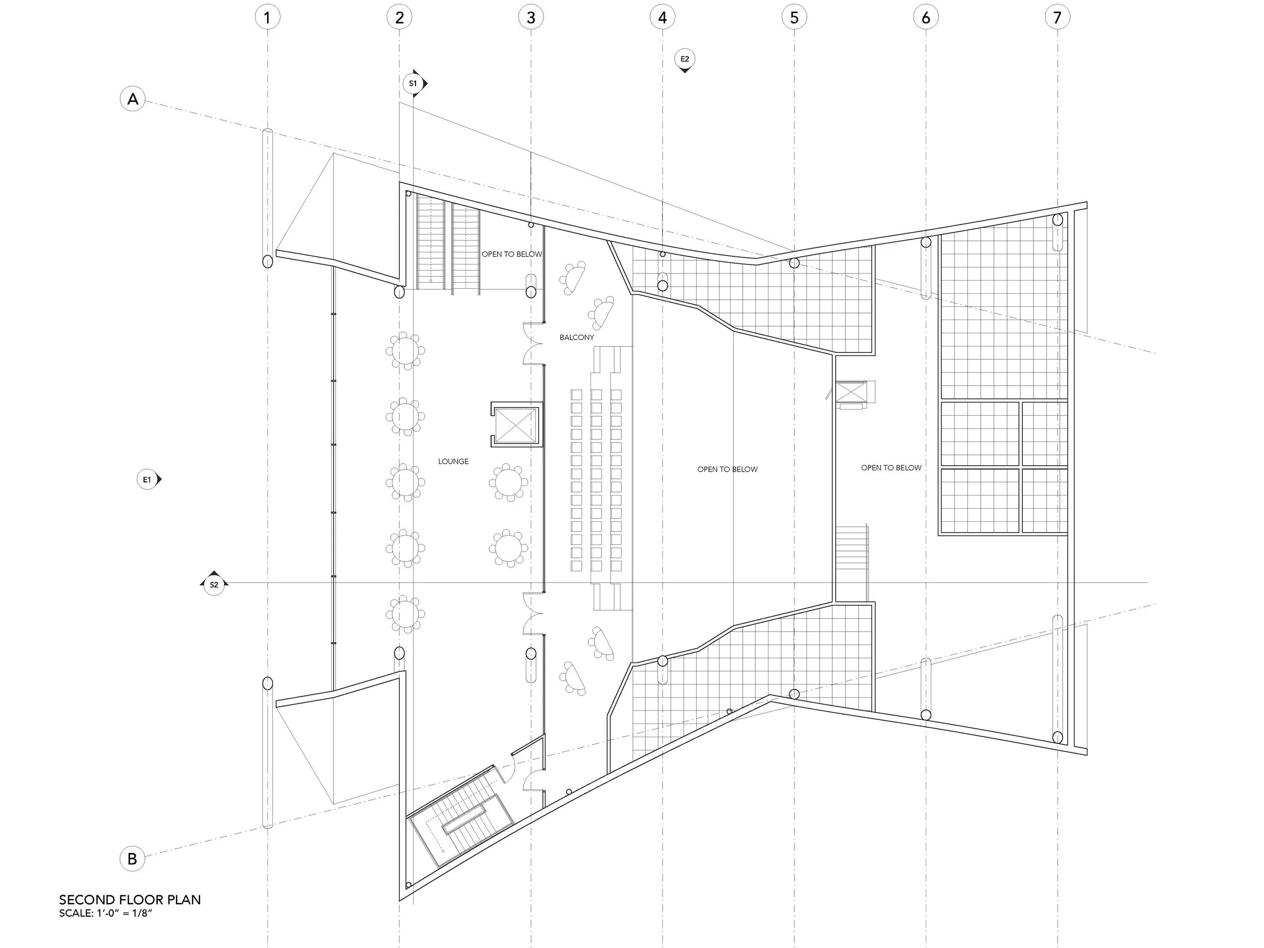 second floor plan.