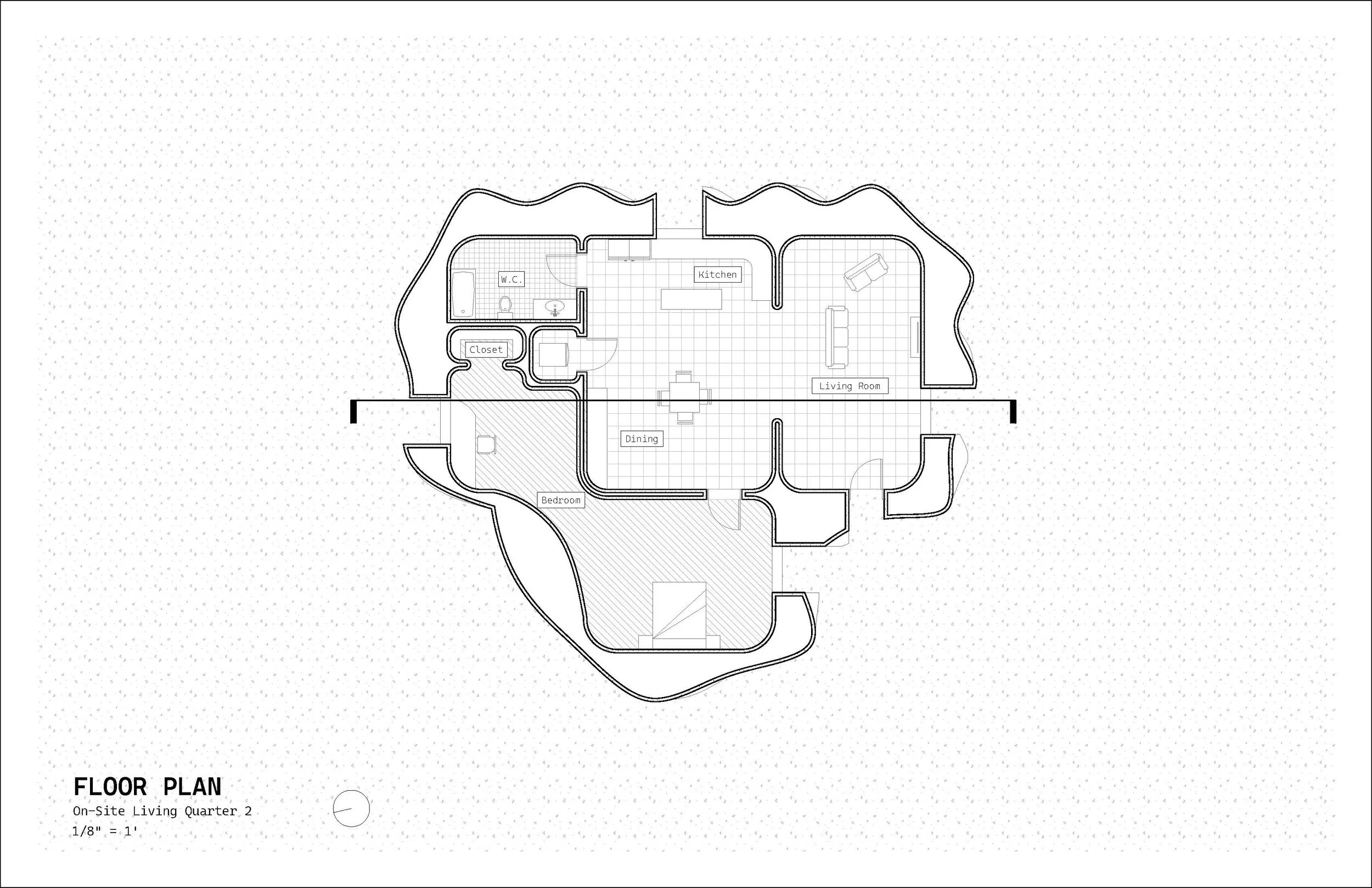 living quarter prototype plan.