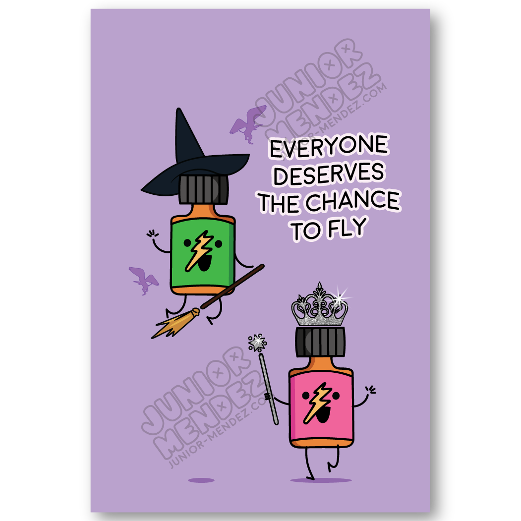 Defy Gravity Poppers Card