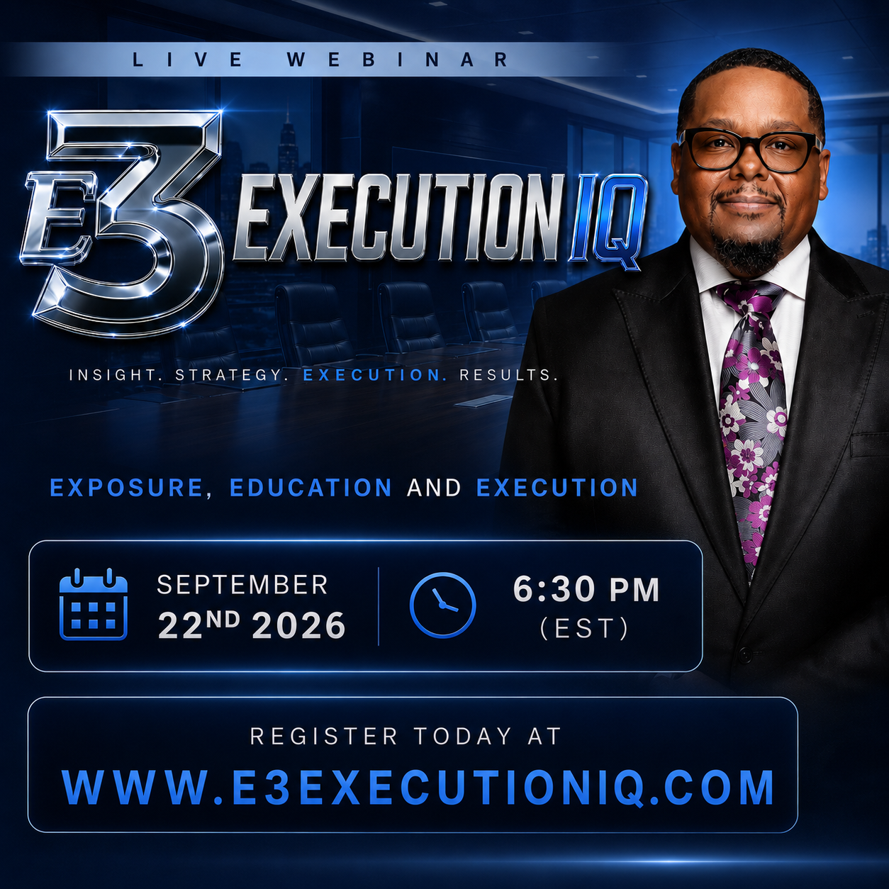 E3 Execution IQ Webinar