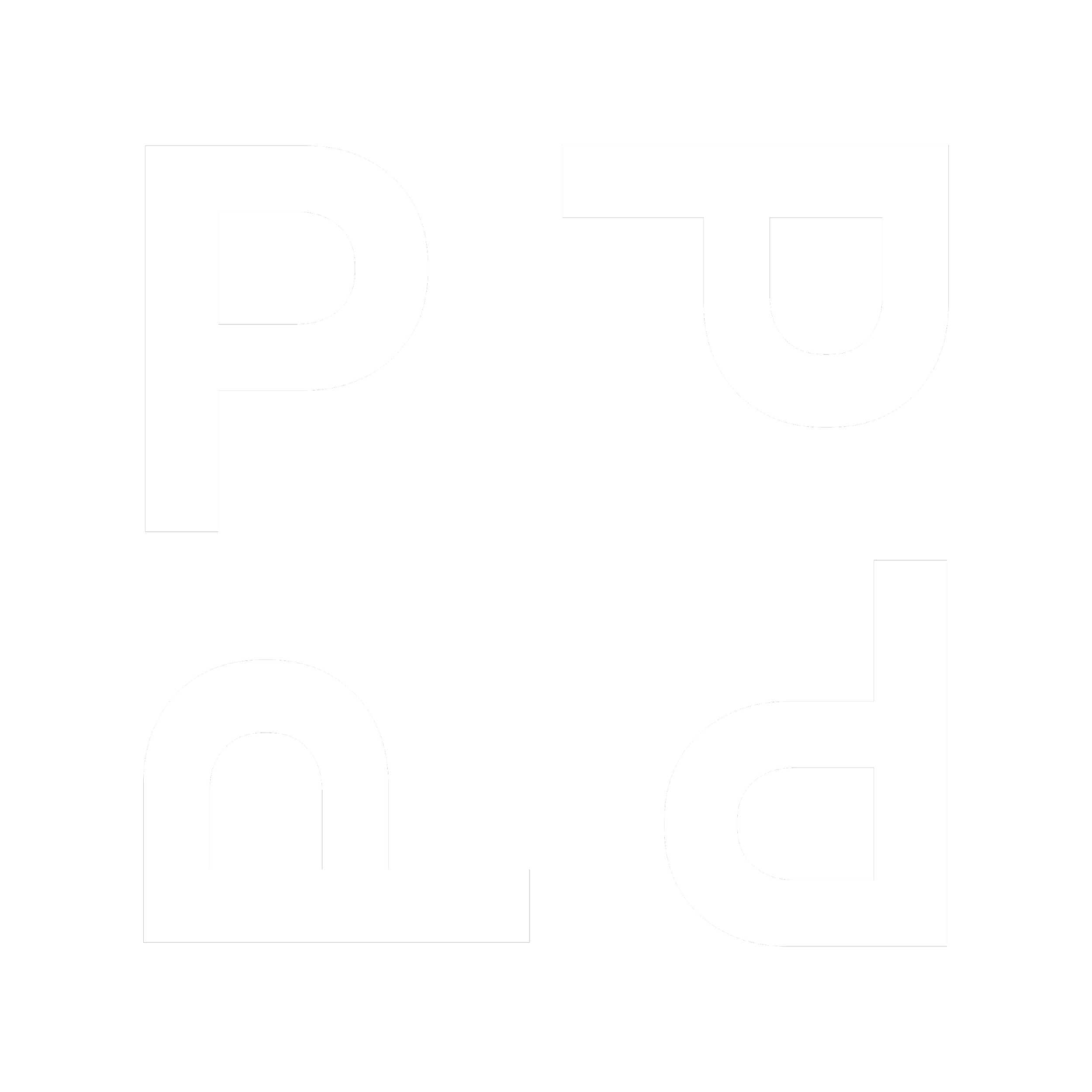 Alternative logo for Perspective with square of rotating Ps.