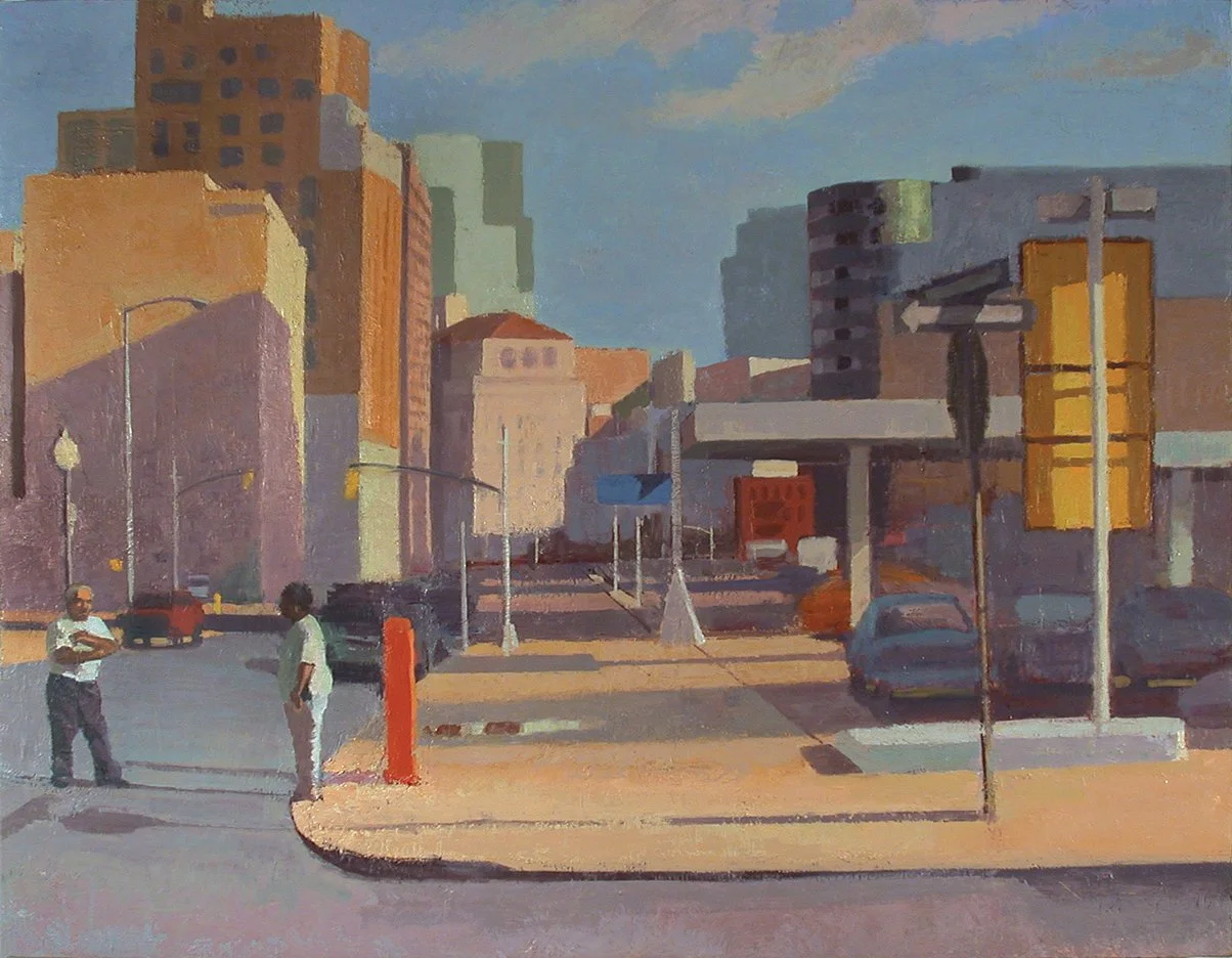  Gas Station (morning), 36" x 46", Oil on Canvas