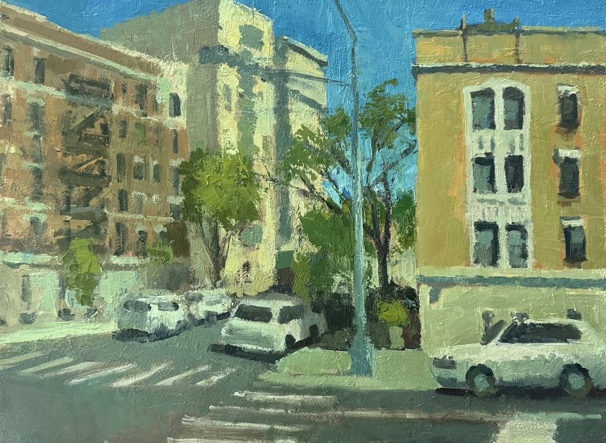 Fort Washington, 160th Street, 15"X20", Oil/Paper/Canvas