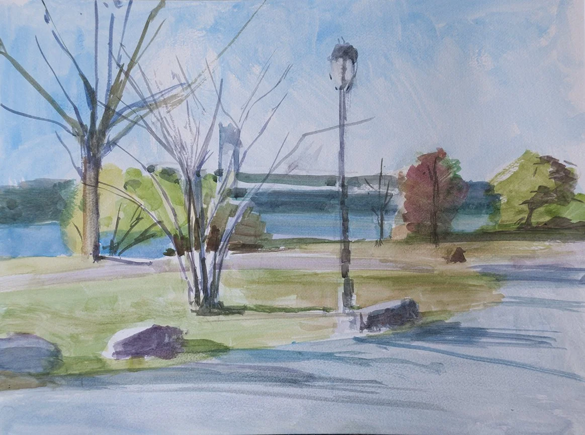 Late Afternoon Shadows, 12" x 16"
