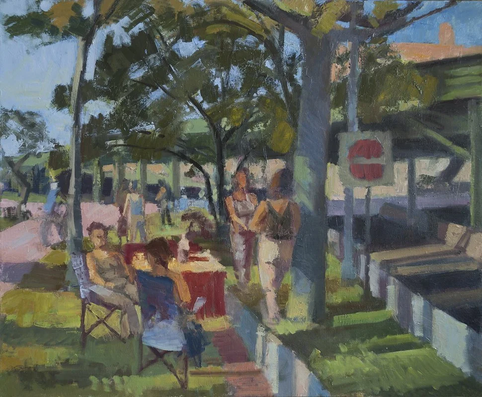Conversations, 30" x 36", Oil on Linen