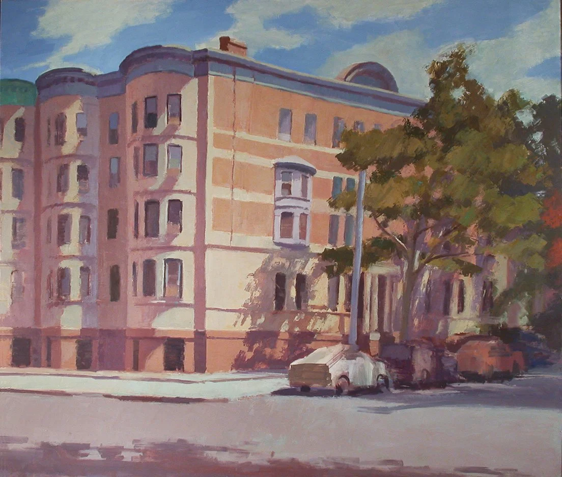  Clinton and Amity Streets, Oil on Canvas, 32" x 38"