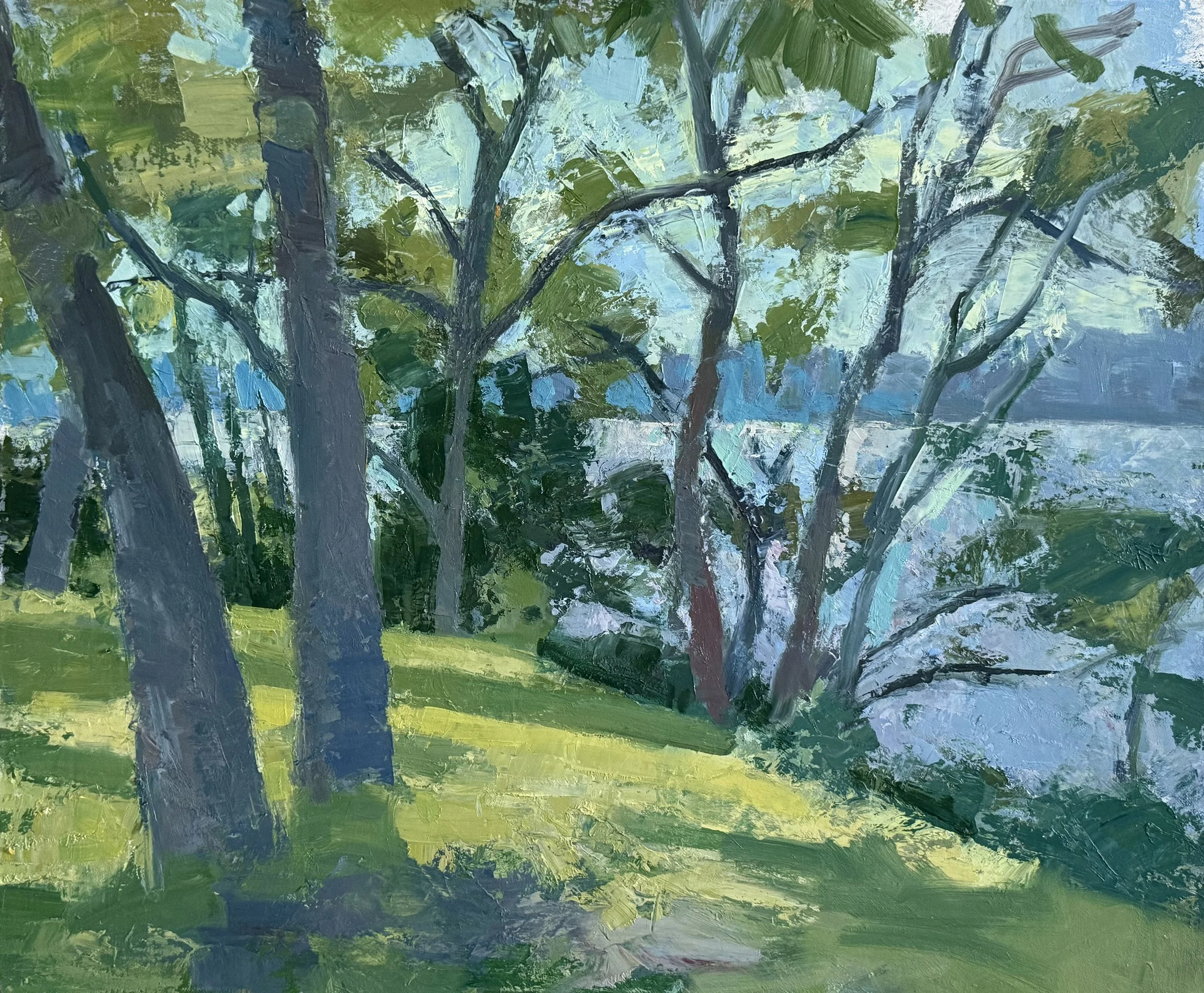 Afternoon Light, Jersey Shore, 20" X 24", Oil on Canvas
