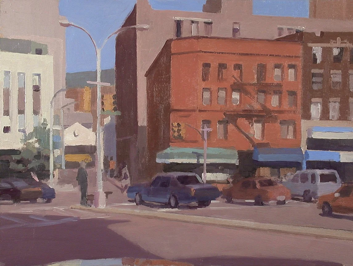  Red Building, Oil on Panel, 9" x 12"