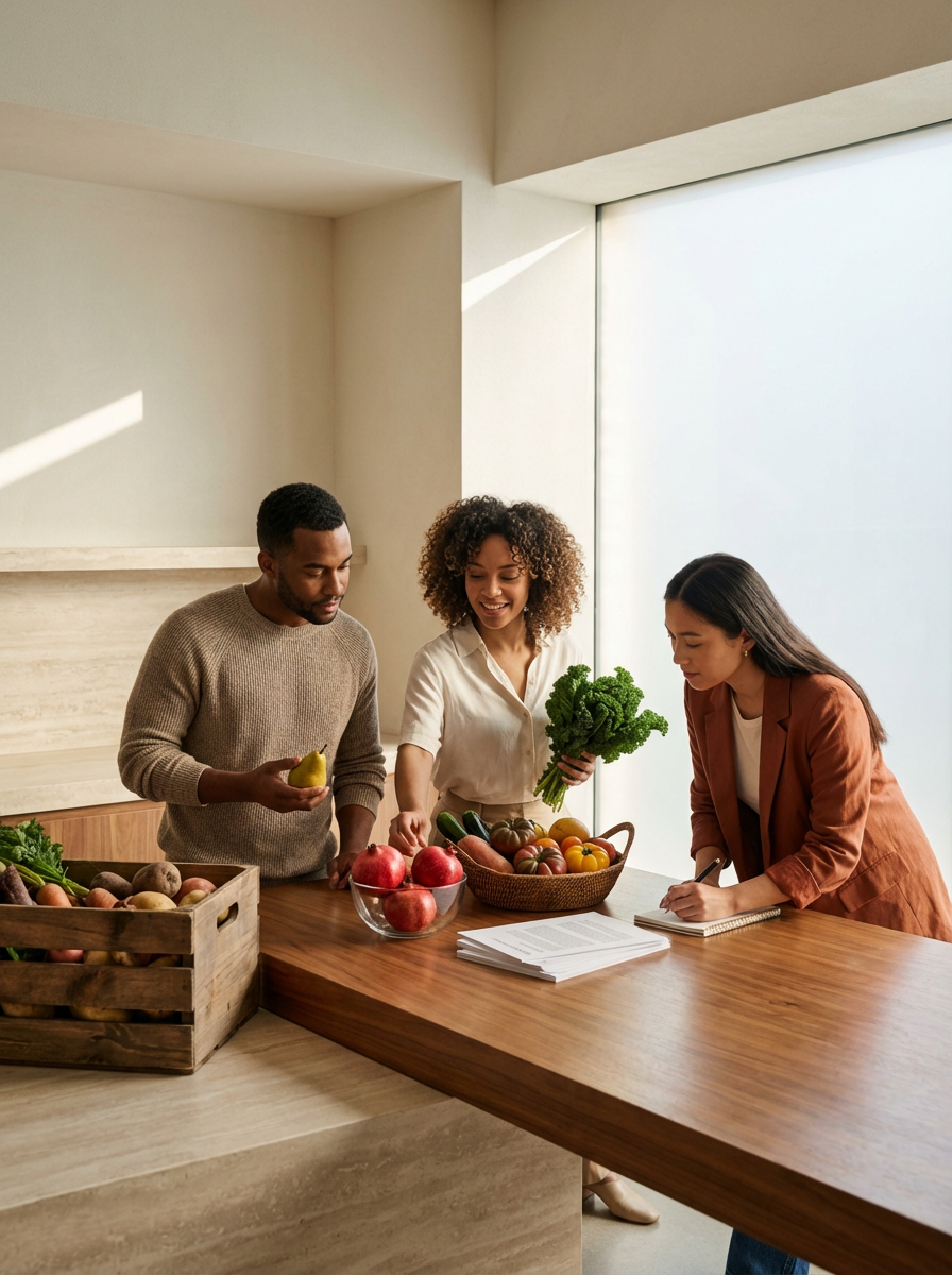 Family preparing a meal together at home, reflecting Bridge ABA of Copperfield's family-centered approach to ABA therapy and parent training.