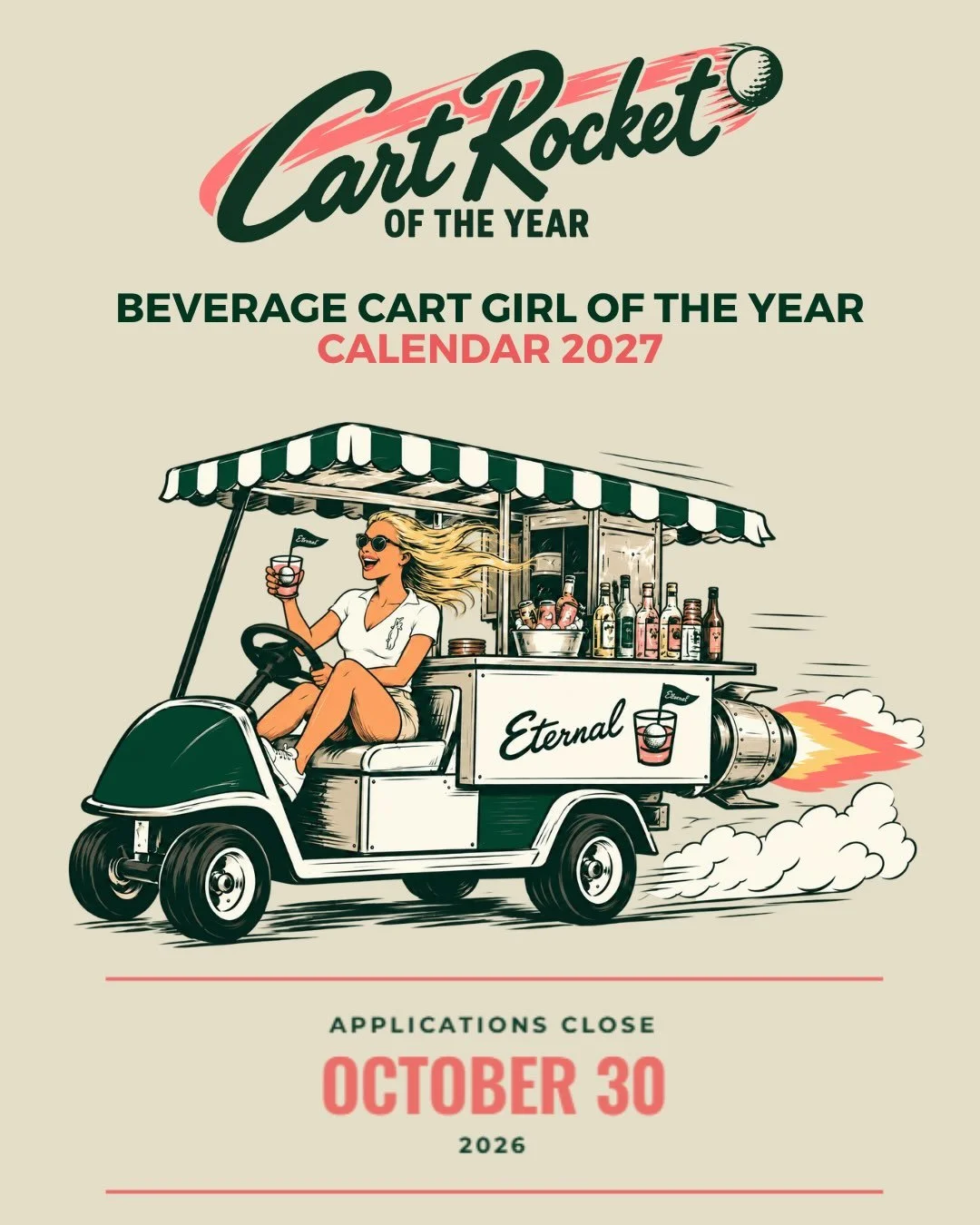 🚀 Introducing Eternal Cart Rocket of the Year.

We&rsquo;re looking for the best beverage cart girls in golf.

The ones who know your order before you ask. Who somehow appear exactly when you need them. Who keep the drinks cold, the vibes high, and 