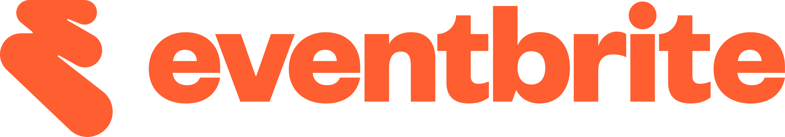 Evettrite logo with a stylized orange location pin to the left of the word 'eventbrite' in orange lowercase letters.