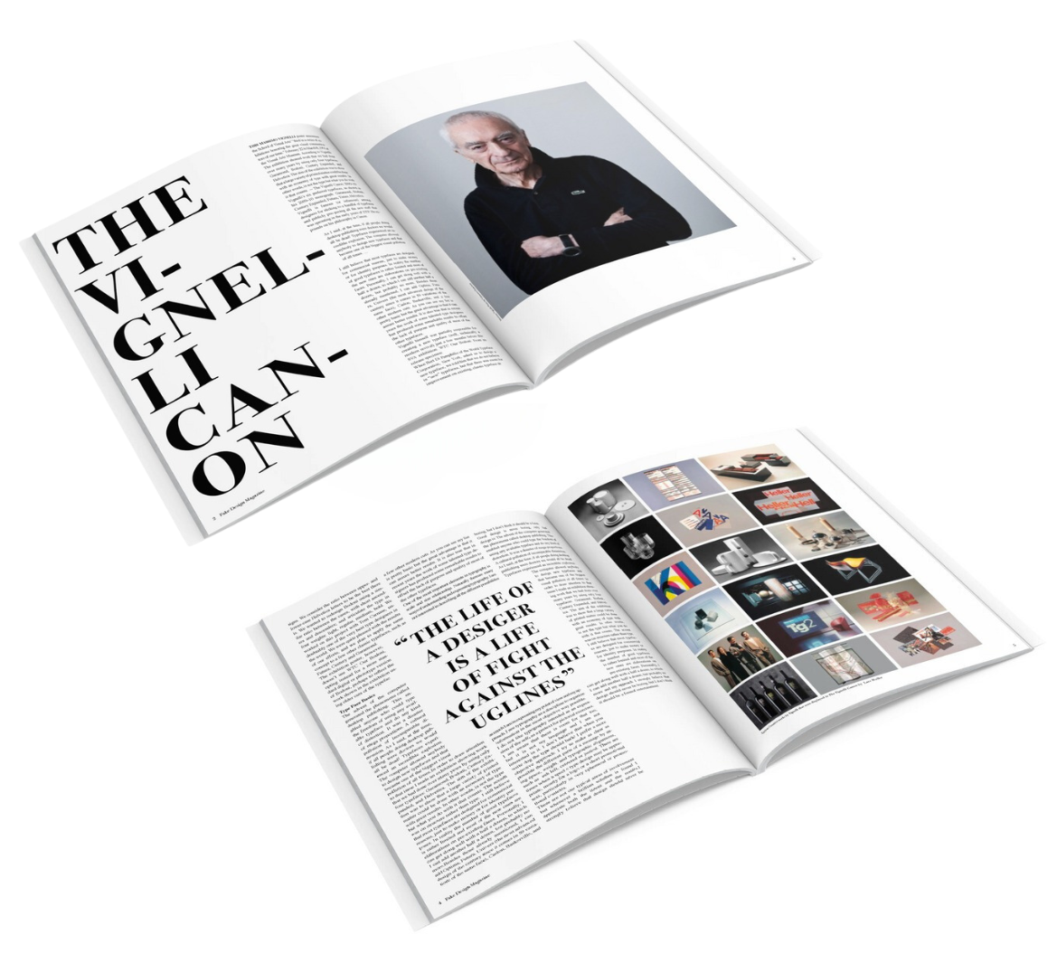 Magazine Spread: Massimo Vignelli
