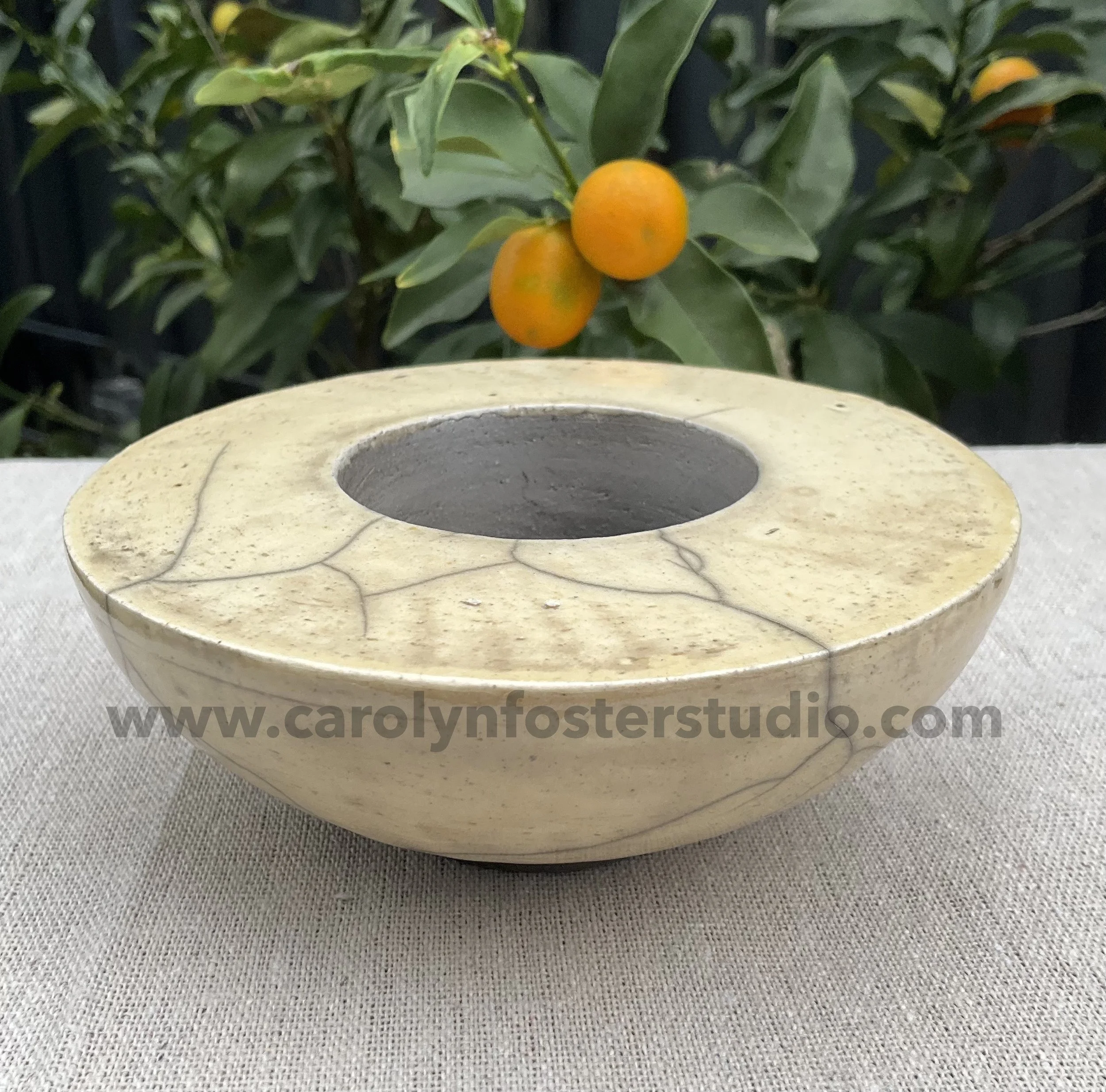 Double walled bowl Raku