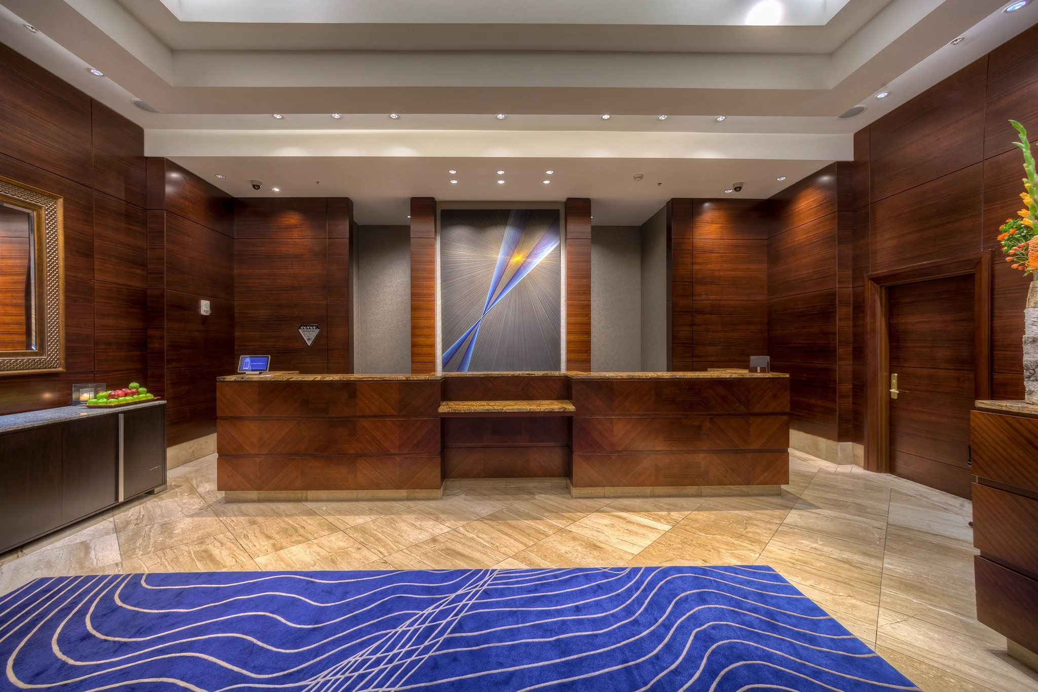 Ritz Carlton new reception, Denver — hospitality interior
