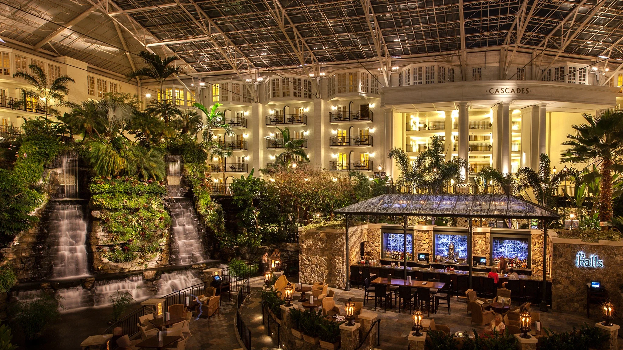 Gaylord Opryland Resort Cascades Atrium, Nashville — hospitality architecture