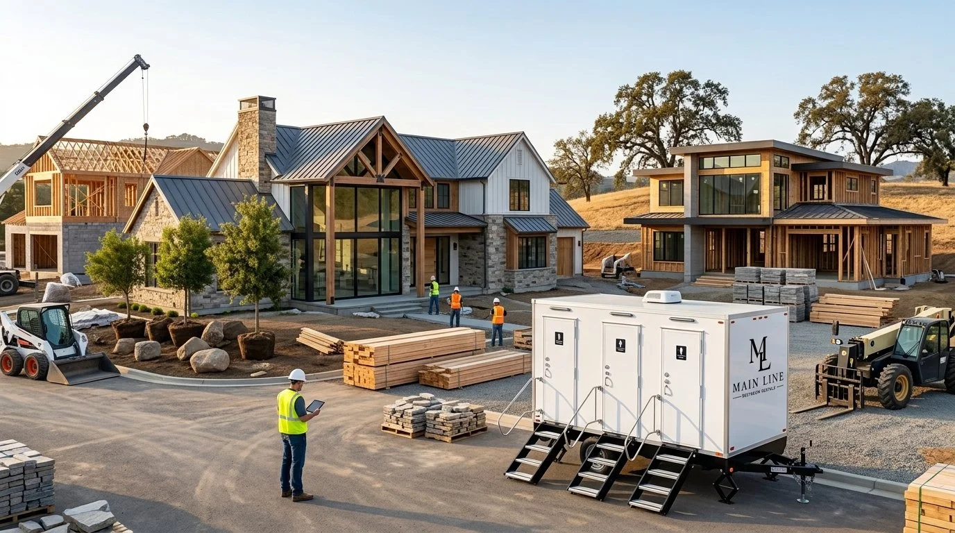 Temporary restroom trailer rental for public agencies and municipal events in North Carolina