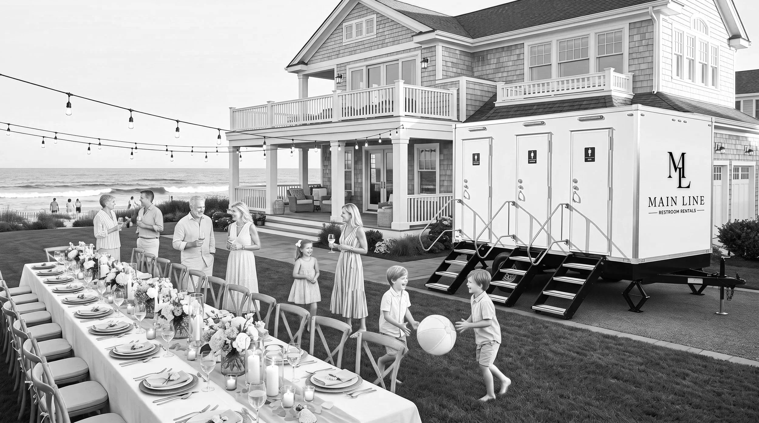Event restroom trailer rental serving Northern Delaware events