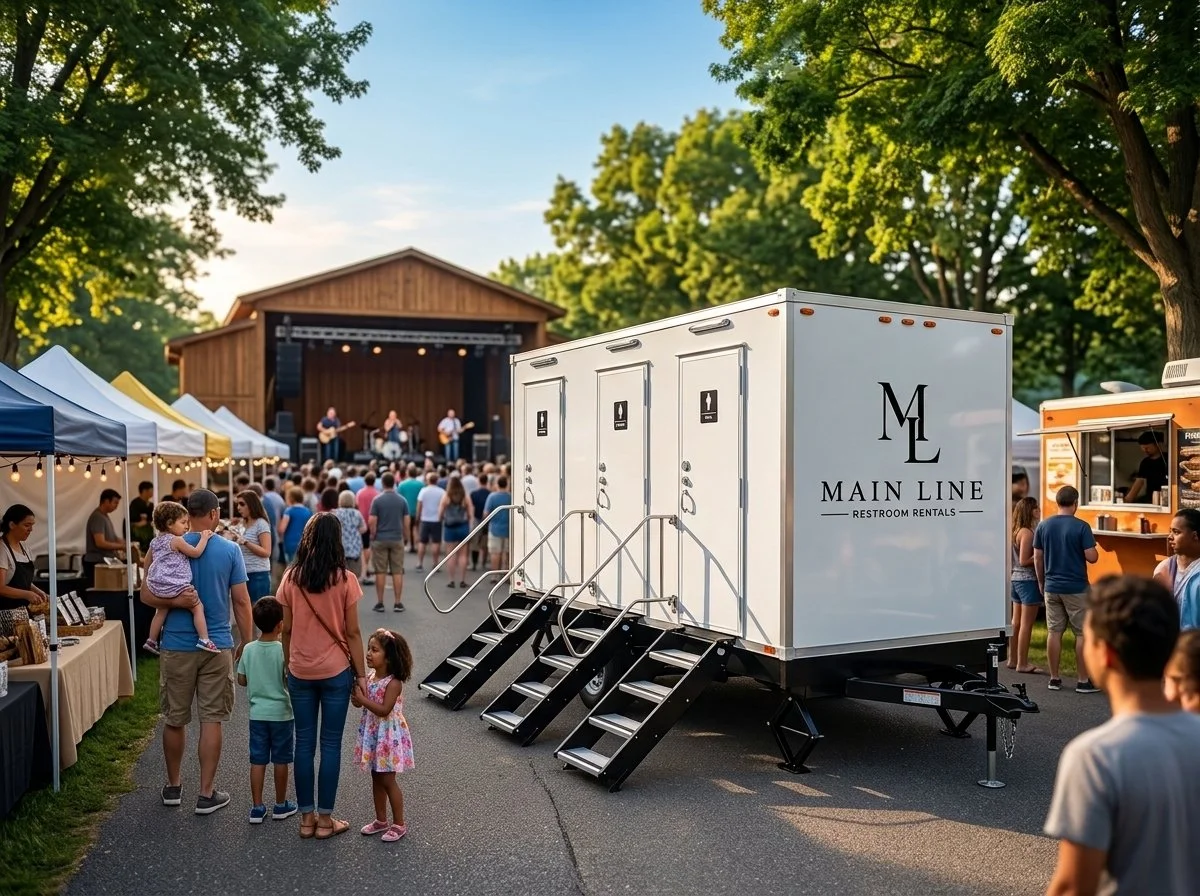 luxury restroom trailer rental in Pennsylvania