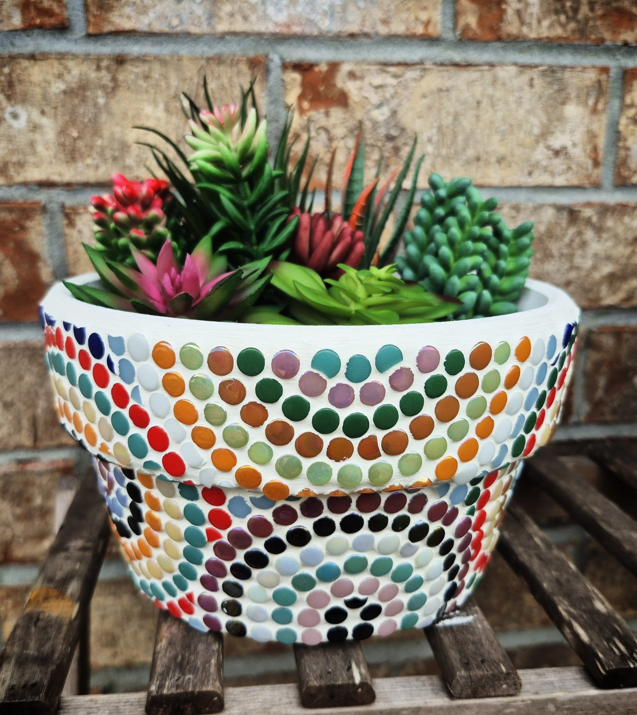 Geometric Circles Planter (Large)