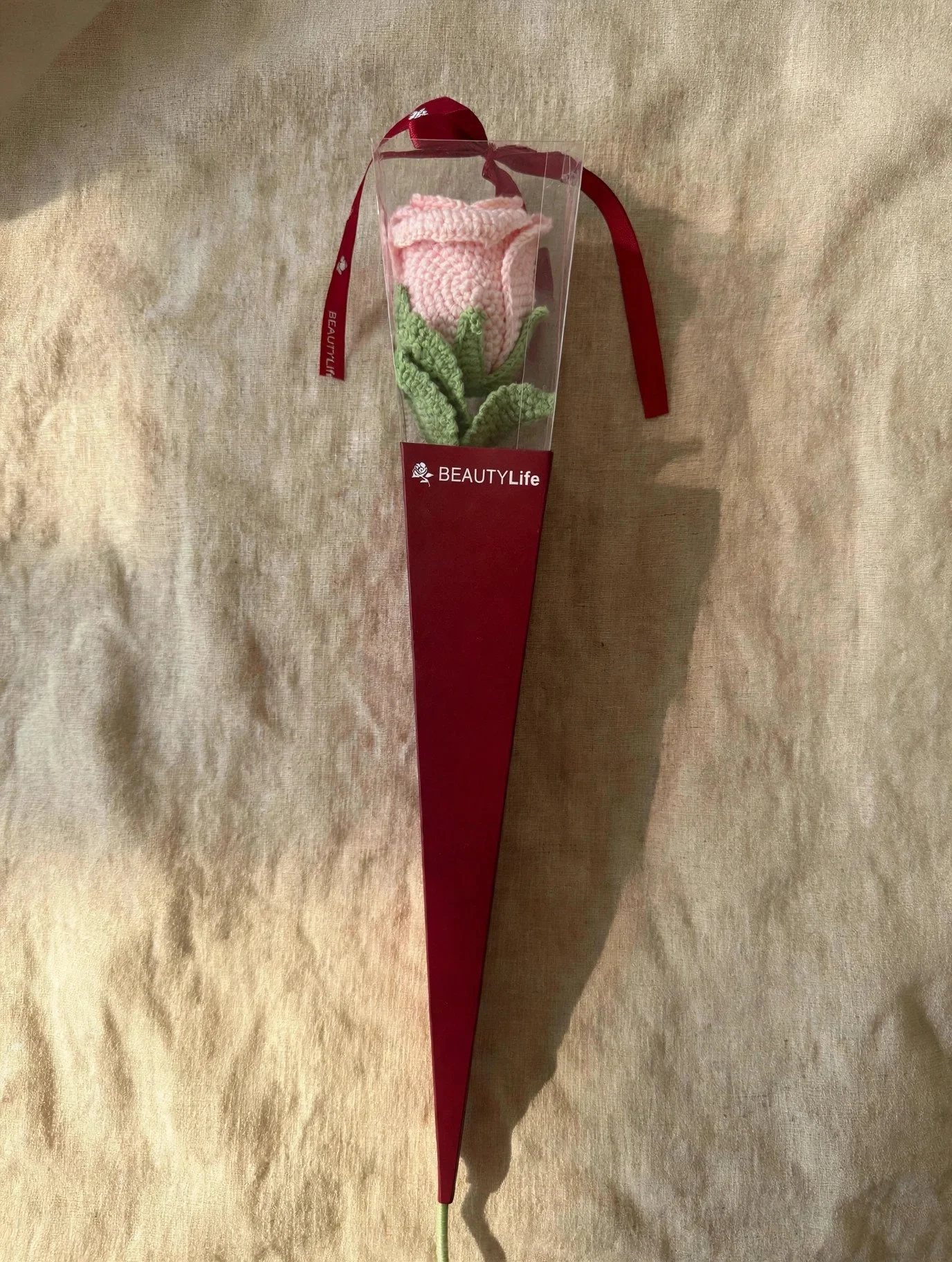 Single Crochet Goblet Rose in Gift Box