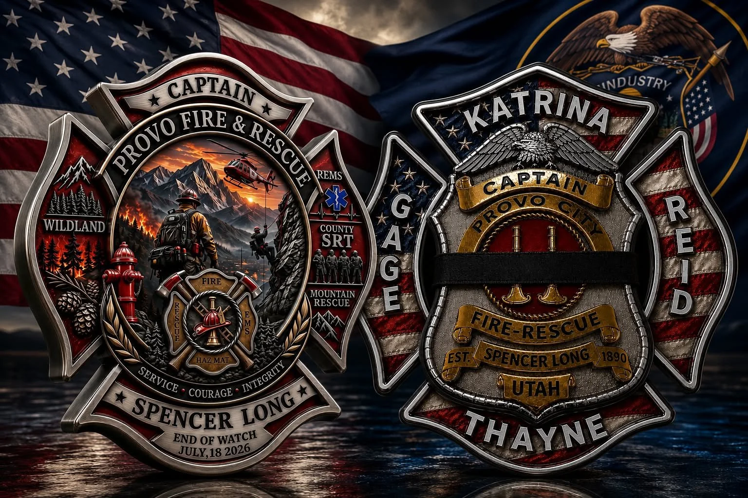Captain Spencer Long Memorial Challenge Coin