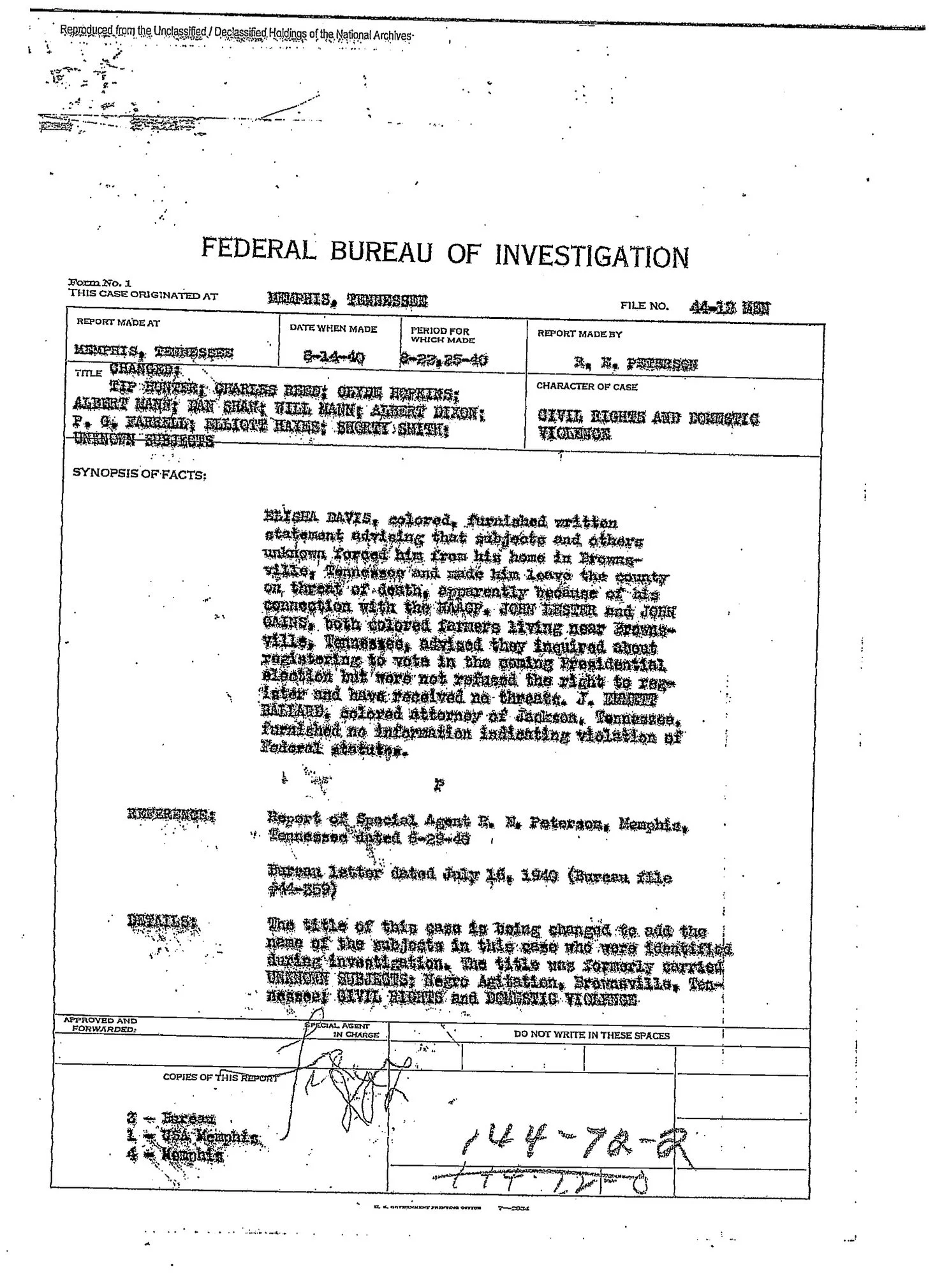 FBI Report