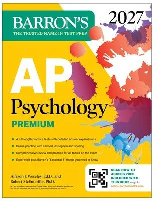 AP Psychology Premium, 2027: Prep Book with 4 Practice Tests + Comprehensive Review + Online Practice
