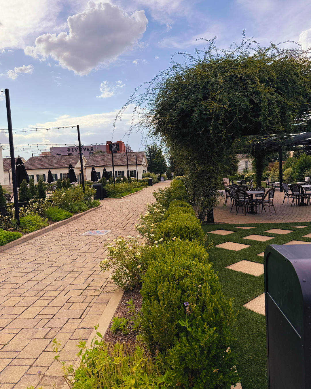 Garden pathway at Magnolia Market, Waco, Texas