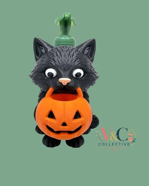 Black Cat Pumpkin BBW Soap Holder