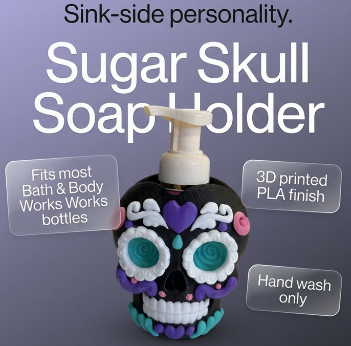 Sugar Skull Soap Holder