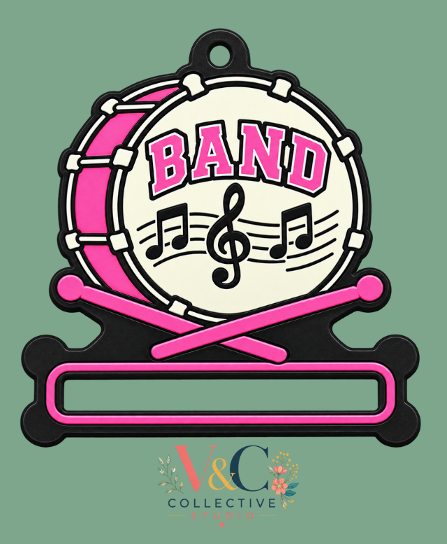 Band Hair Tie Holder Keychain