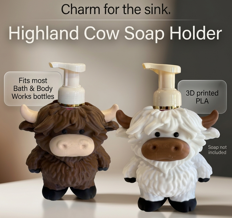 Highland Cow Soap Holder