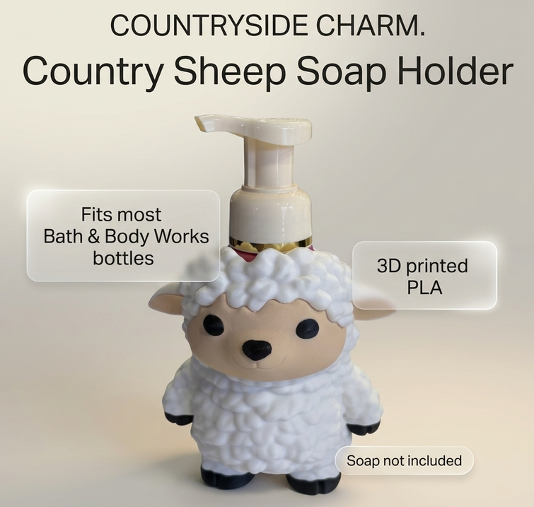 Country Sheep Soap Holder