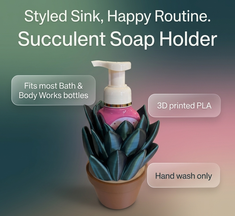 Succulent Soap Holder