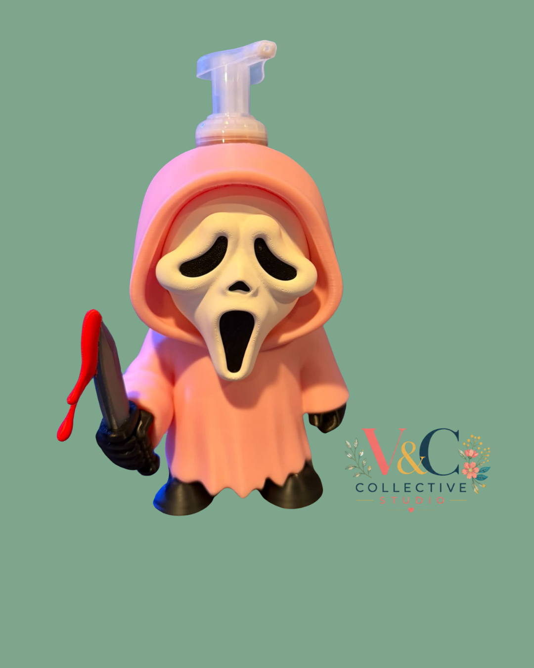 Ghostface Pink with Blood Soap Holder.png