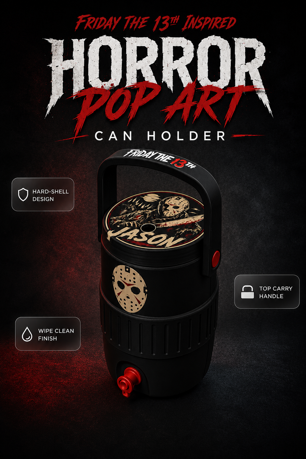 Horror Pop Art Can Holder - Jason