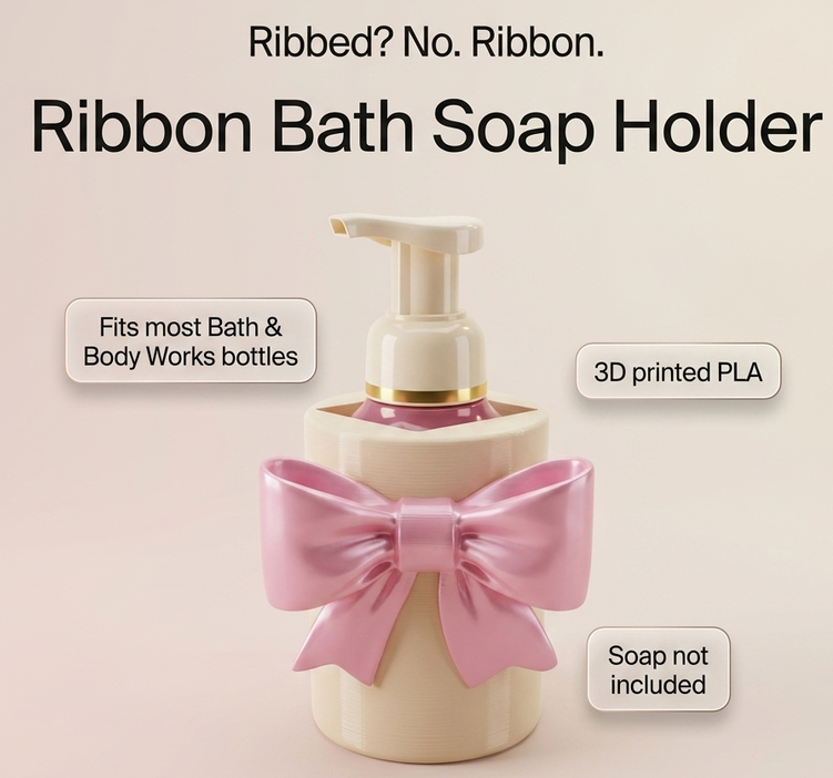 Ribbon Bath Soap Holder