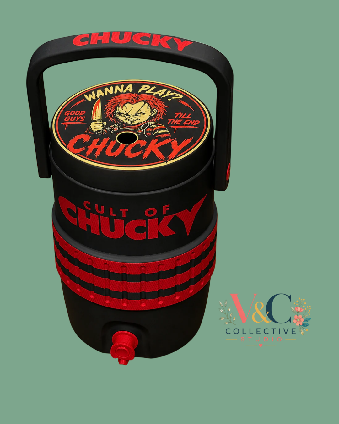 Horror Pop Art Can Holder - Chucky
