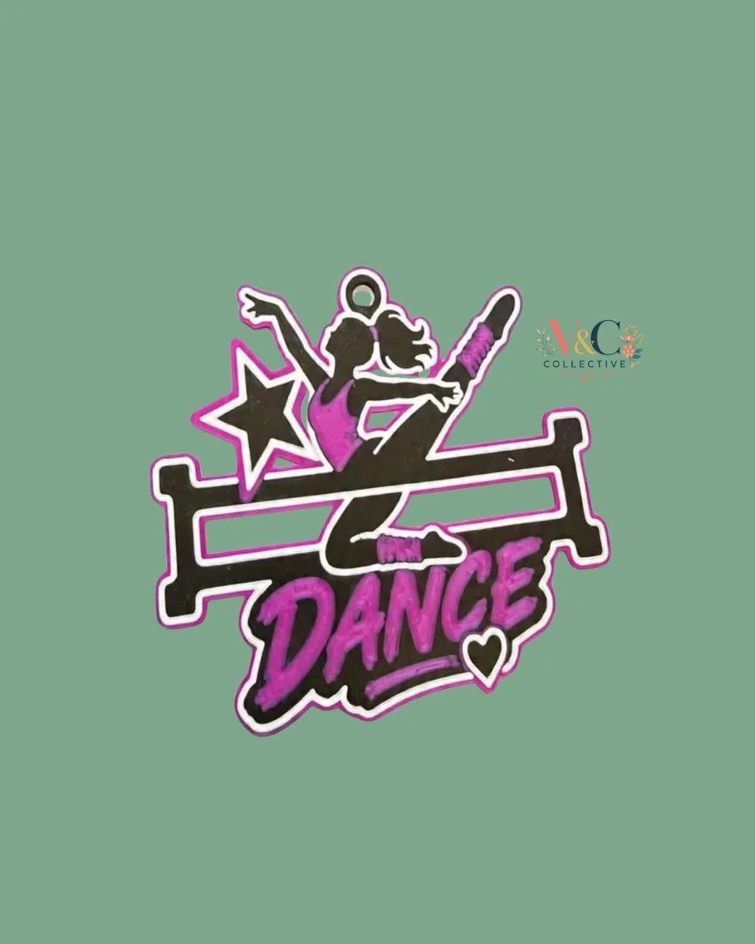 Dance Hair Tie Holder Keychain