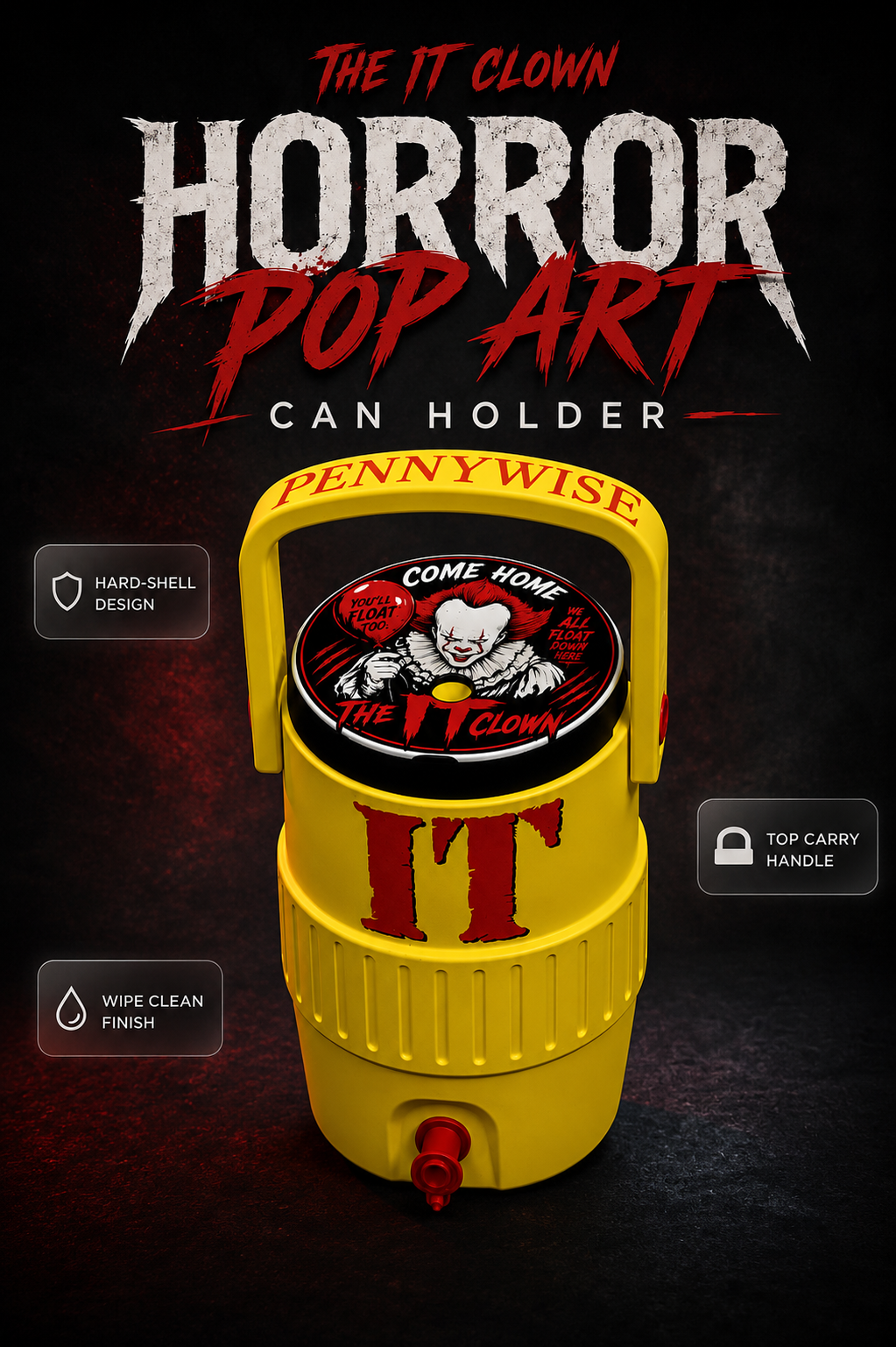 Horror Pop Art Can Holder - IT