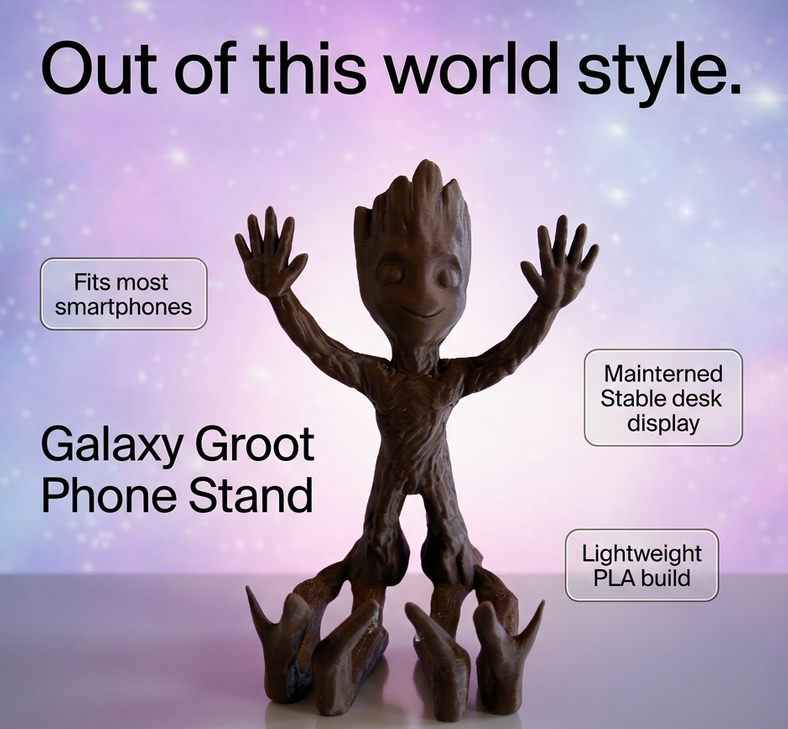 Galaxy Groot Phone Stand