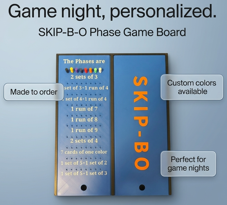 SKIP-B-O Phase Game Board