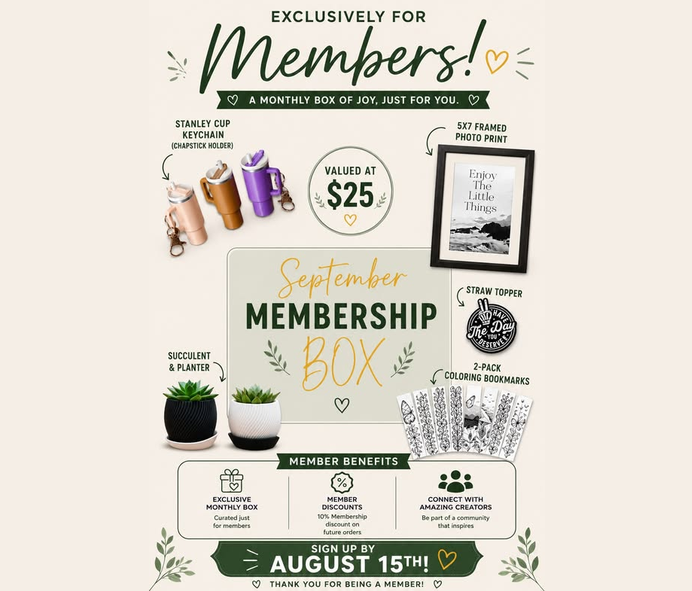 Monthly 3D Gift Box