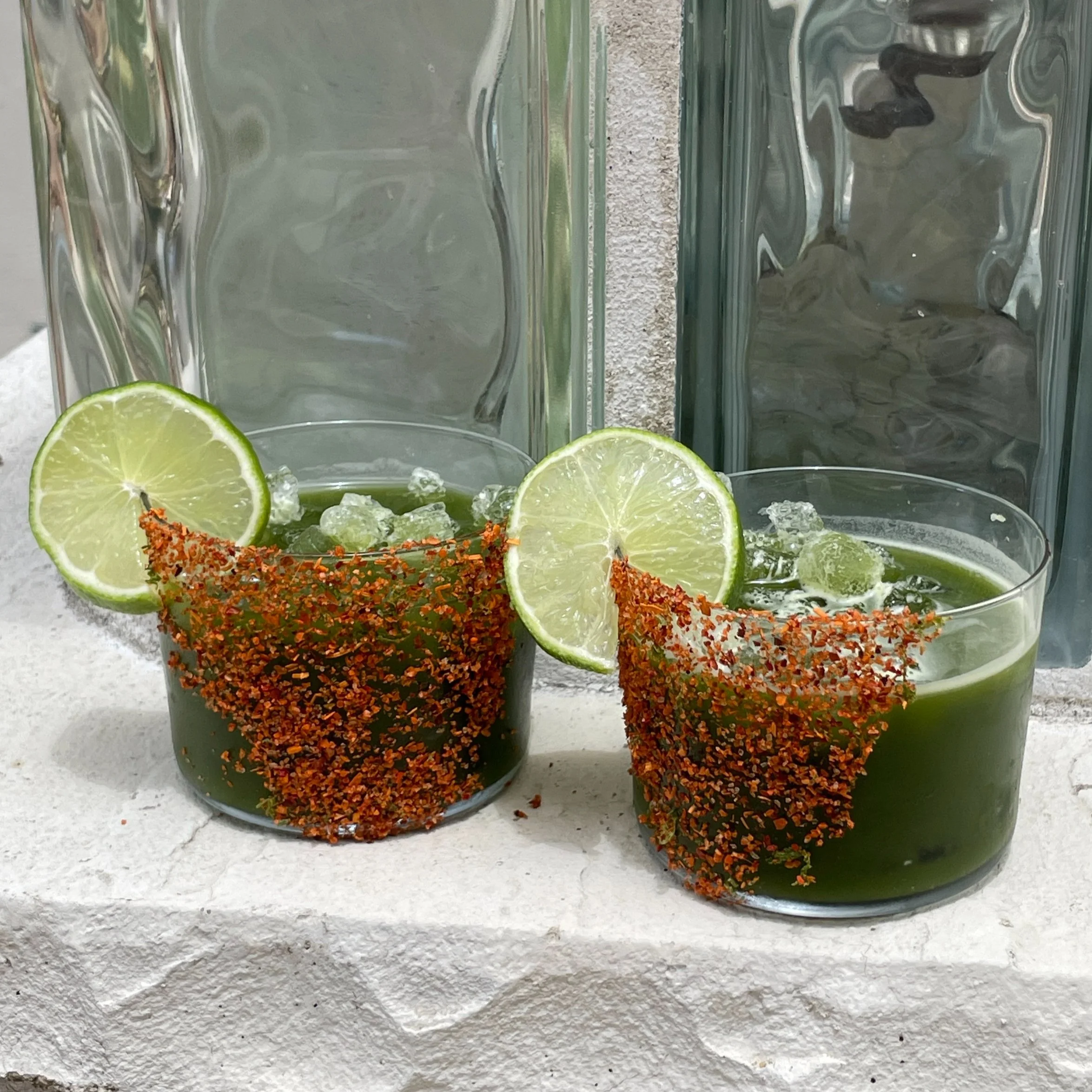 Cucumbery Matchay Minty Mocktail  