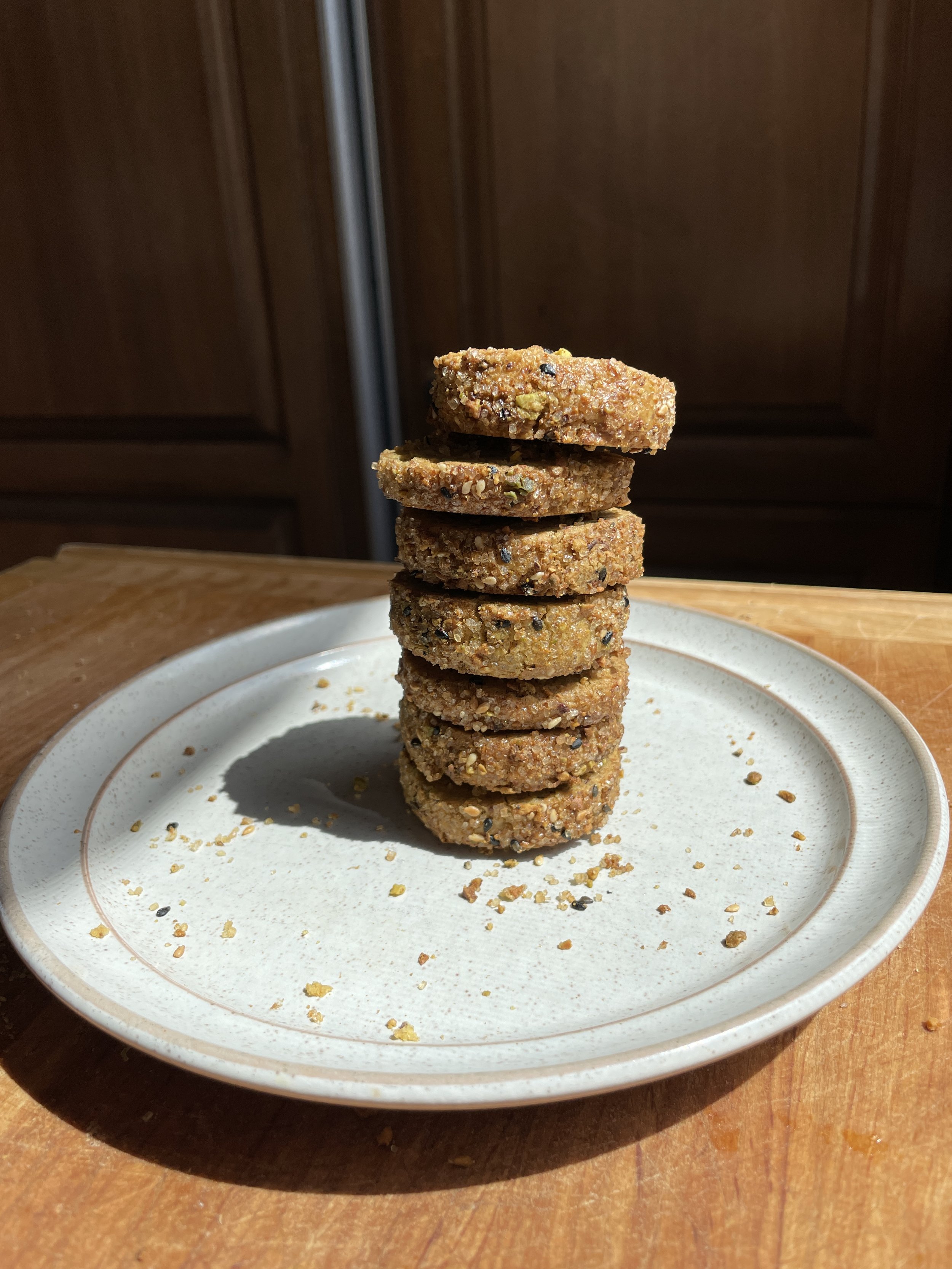 Curry Pistachio                Slice &amp; Bake Shortbread 