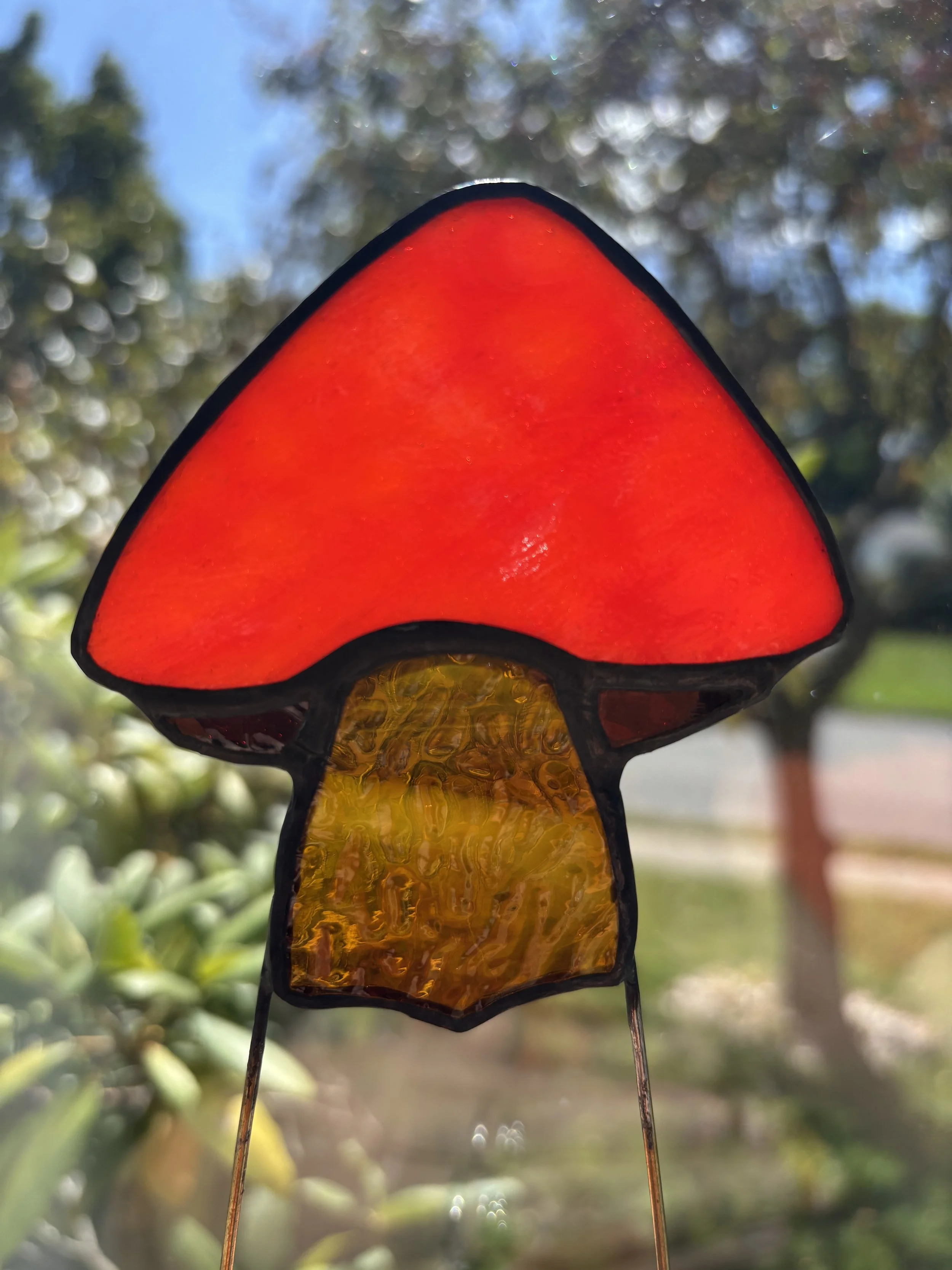 Mushroom Plant Stake