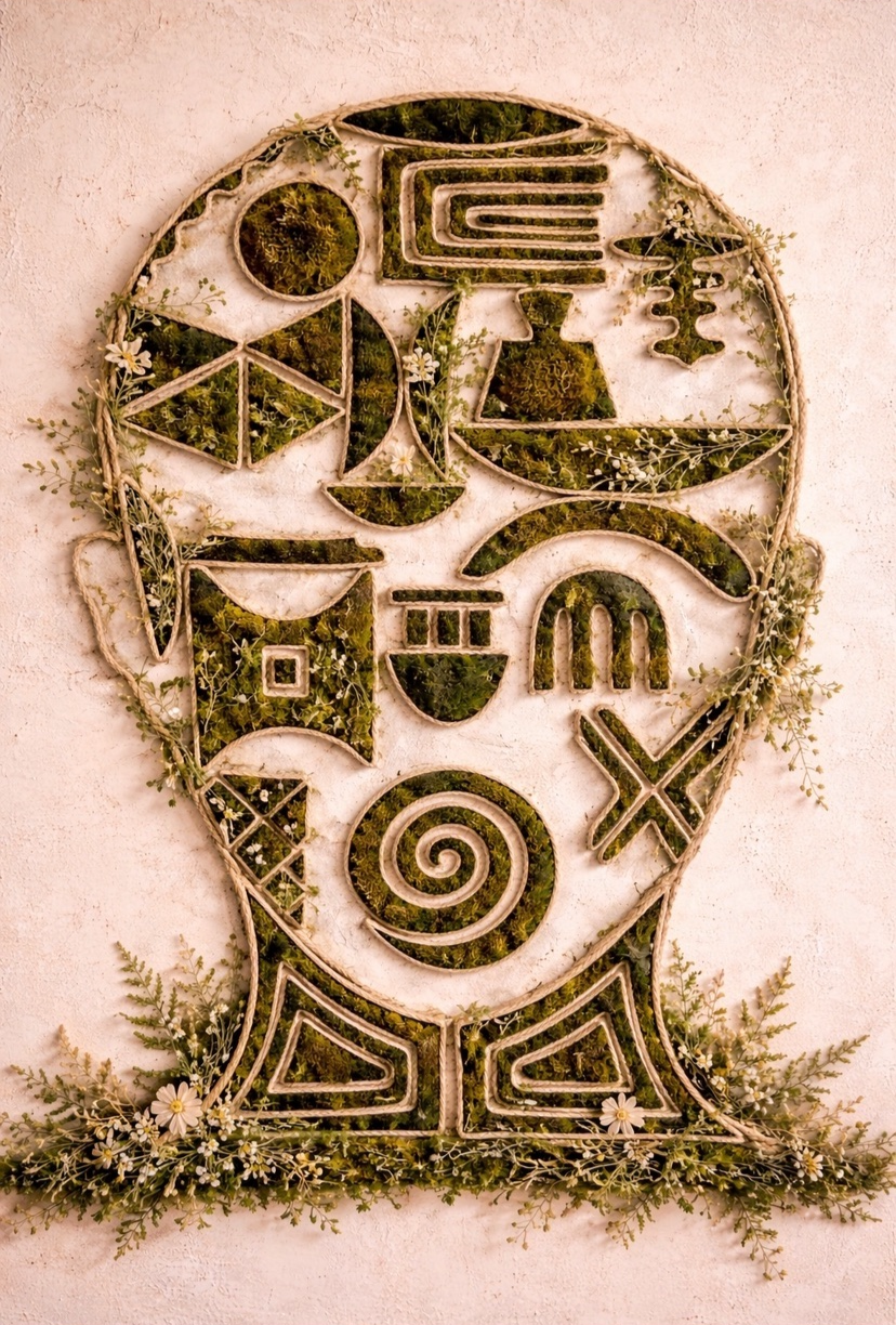 Botanical Moss Art Wall Décor