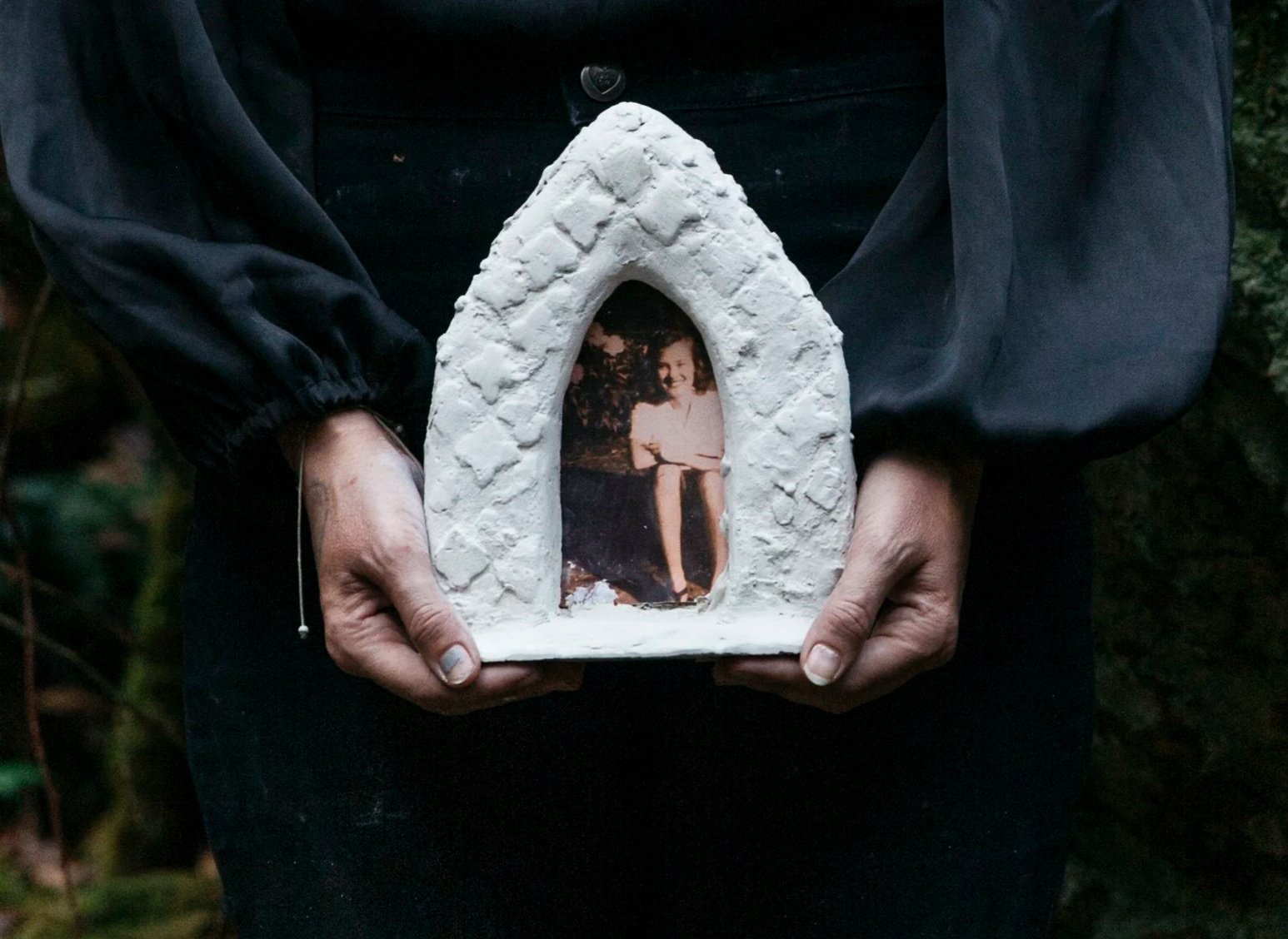 Artisan Plaster Altar with Photo Transfer
