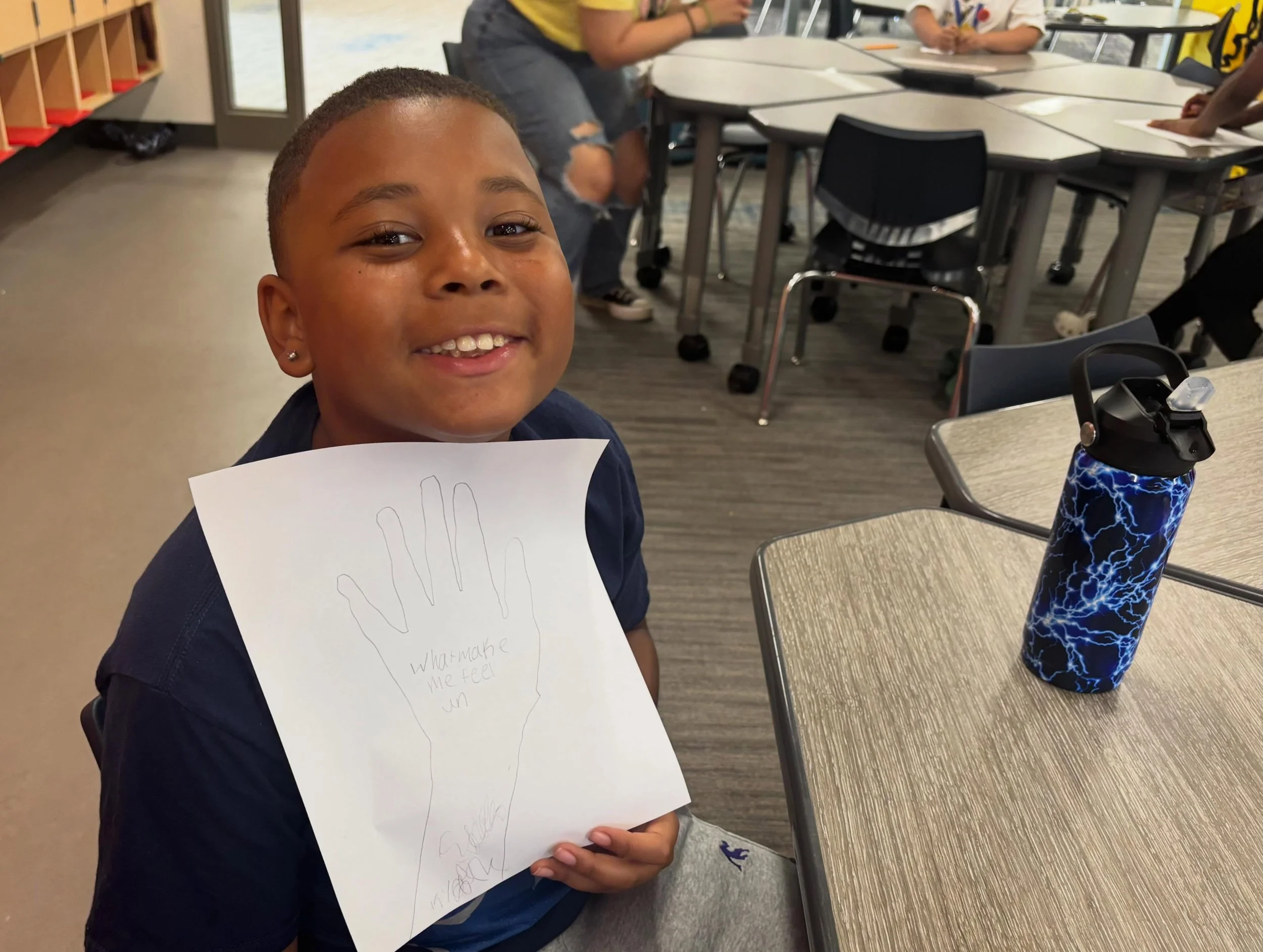 young student smiling