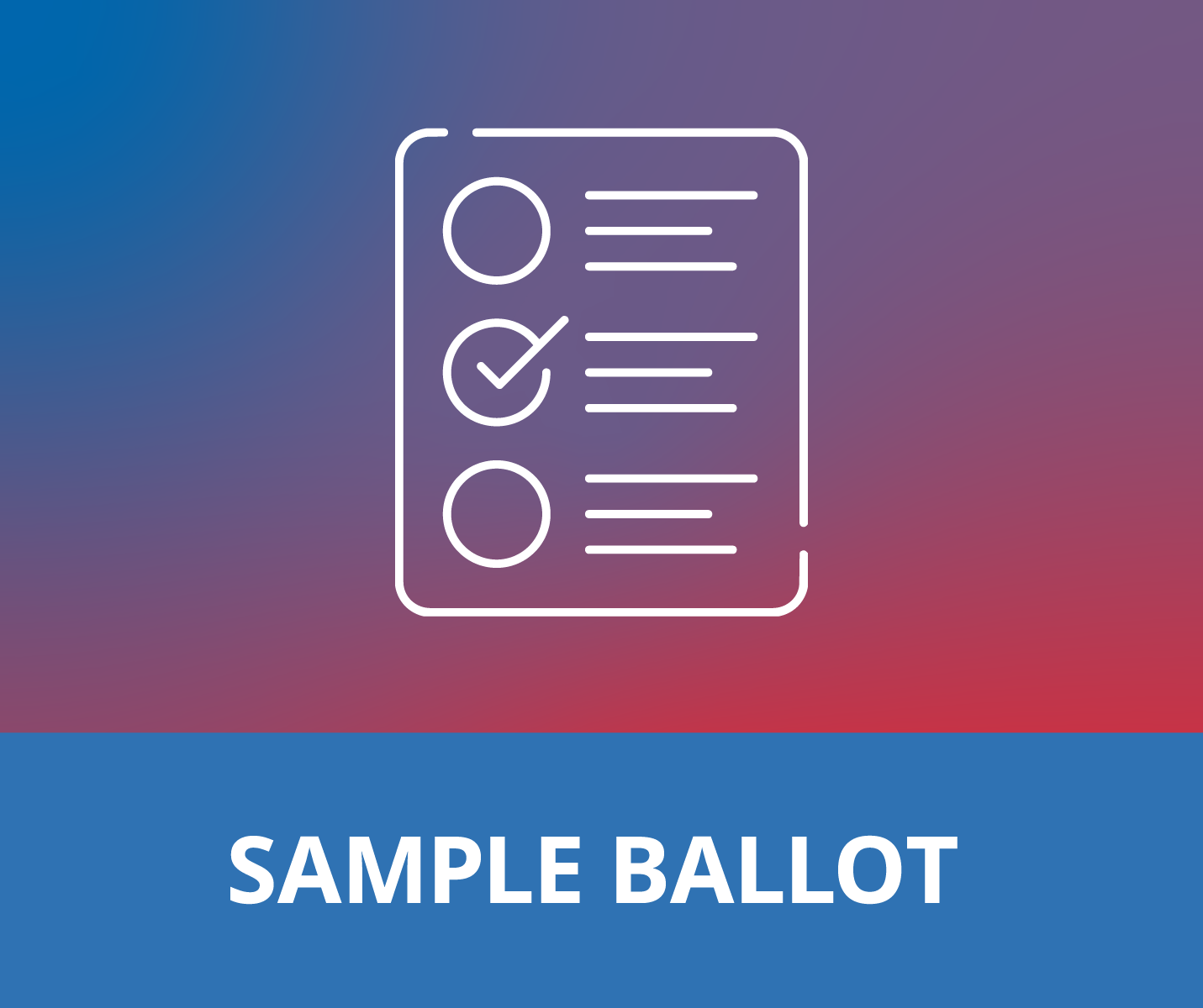 sample ballot icon
